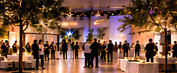 La sala di un ricevimento