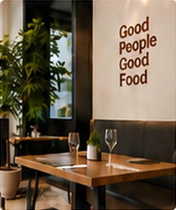 Shooting di ambienti: interno di un ristorante