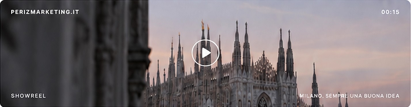 Showreel Periz Marketing — Milano, sempre una buona idea