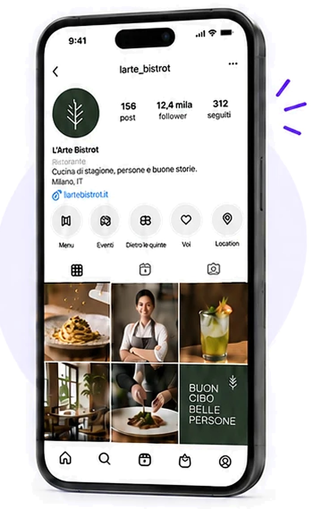 Un profilo Instagram curato da Periz Marketing
